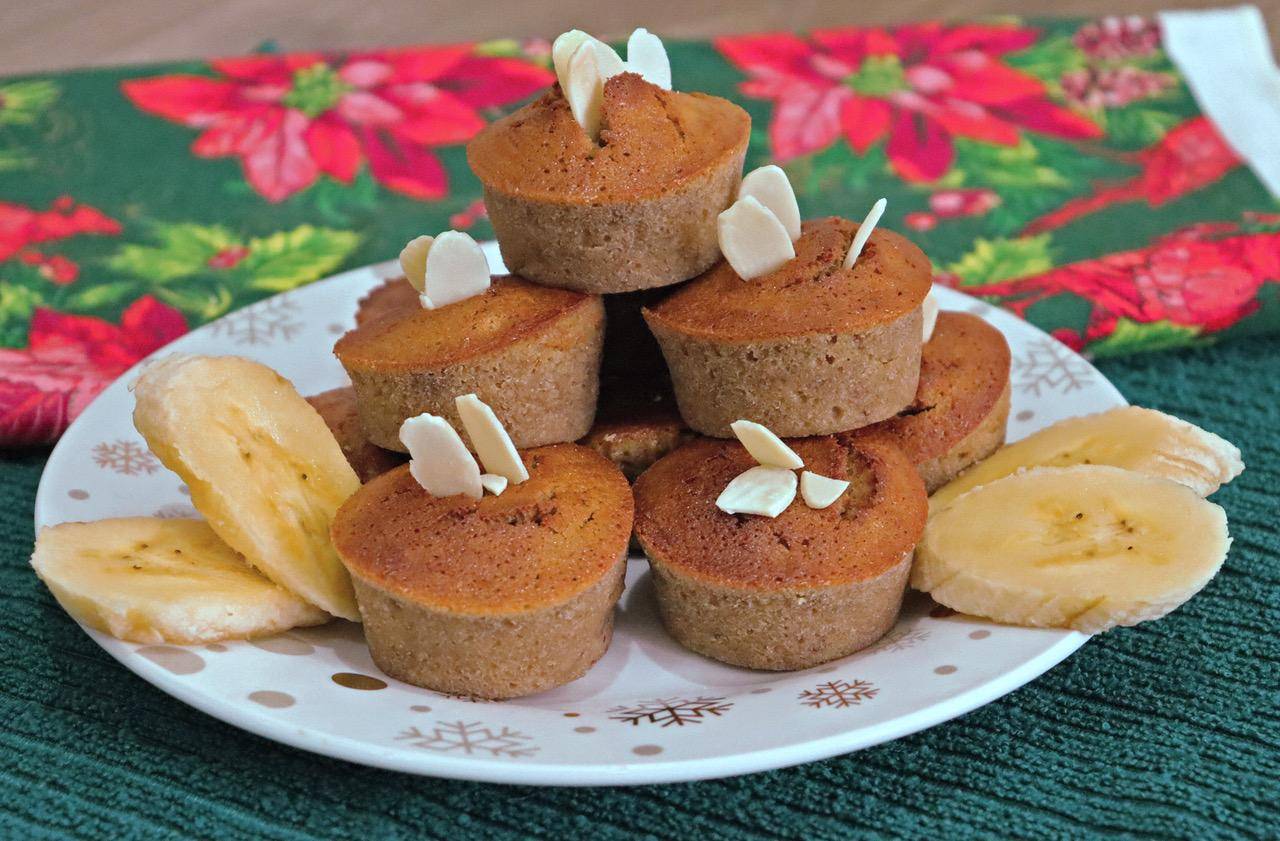 Muffins de banano y almendras - Receta EASY FRY & GRILL 2 in 1 XXL | Moulinex
