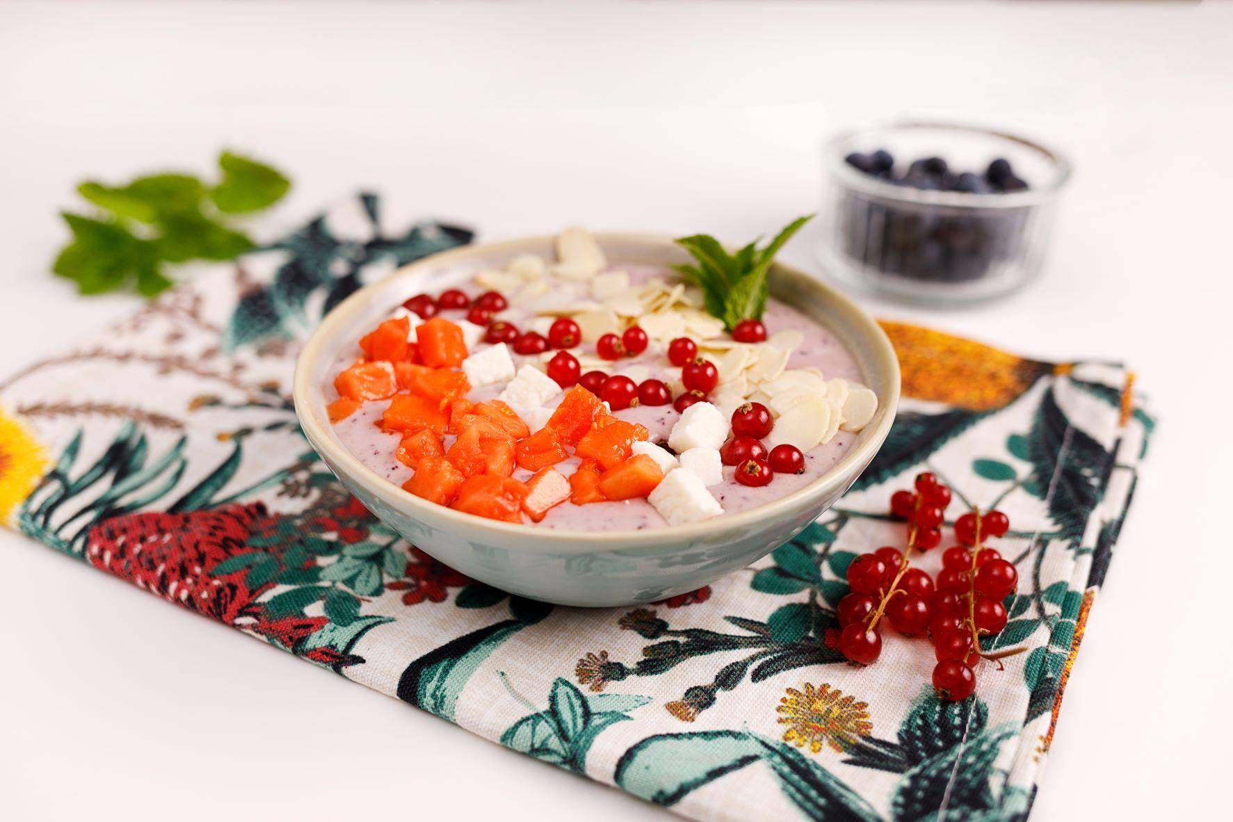 Smoothie bowl de arándanos - Receta Click&Cook | Moulinex