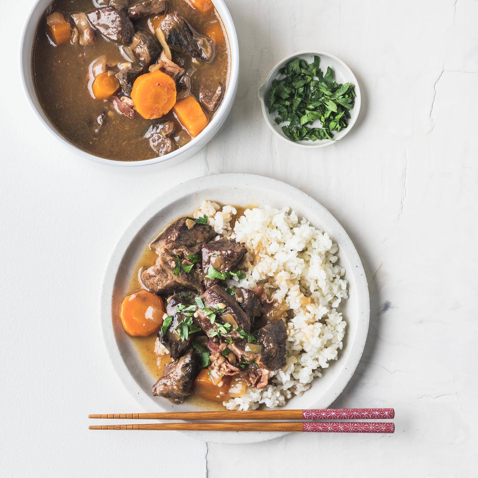 Estofado de ternera al estilo japonés - Receta Cookeo | Moulinex