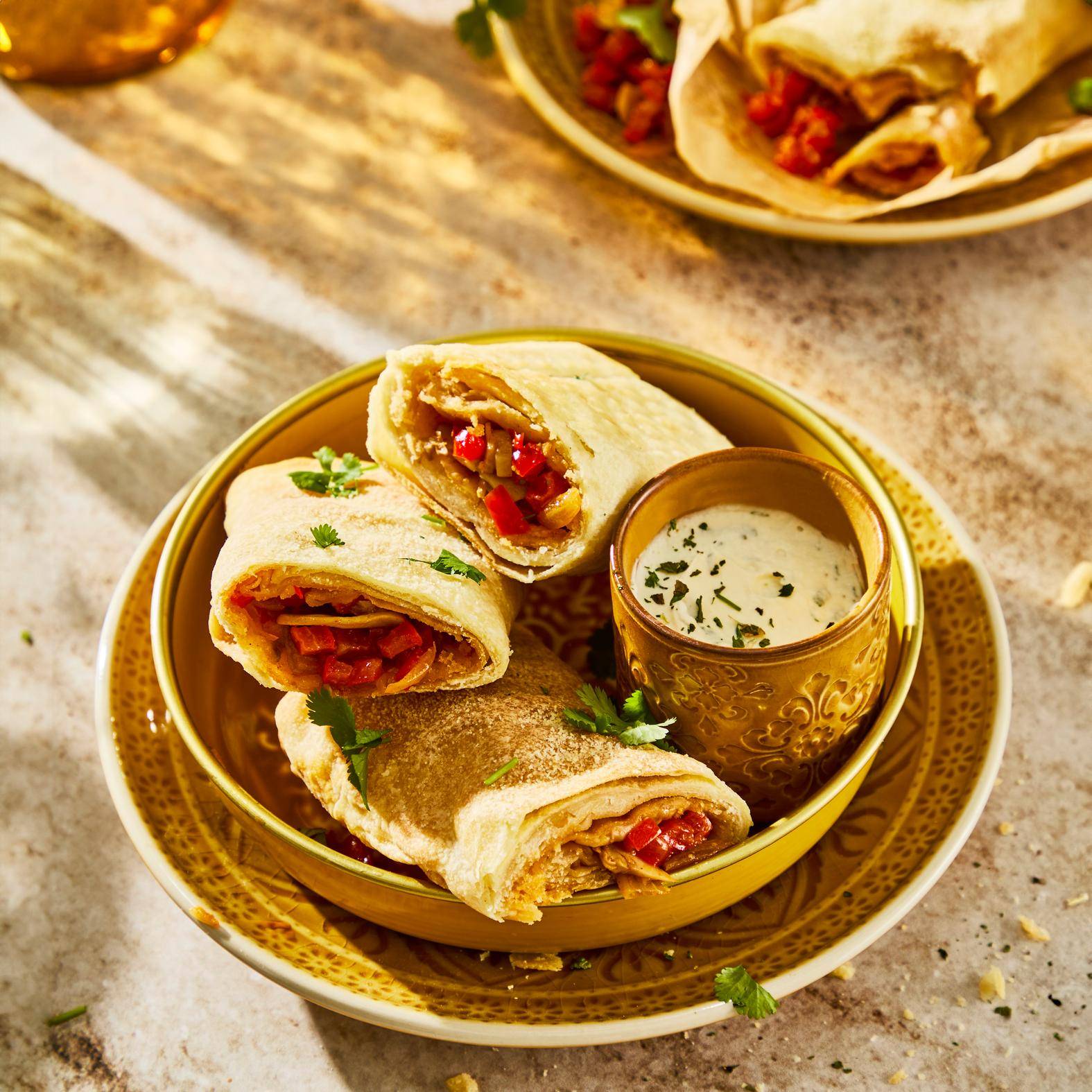 Crujiente de verduras msemmen - Receta Easy Fry Max | Moulinex