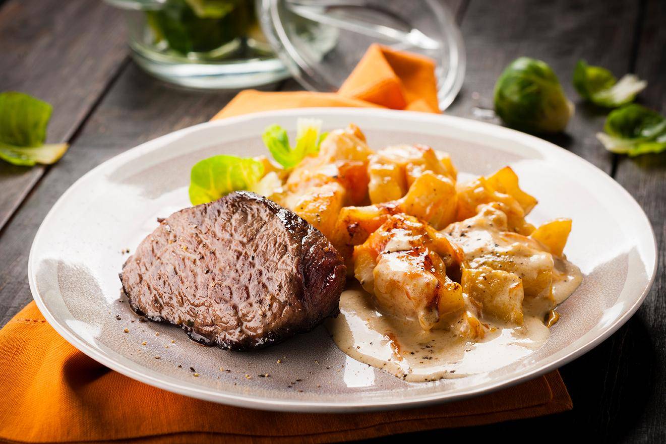 Ternera y patatas al cheddar - Receta Cookeo | Moulinex