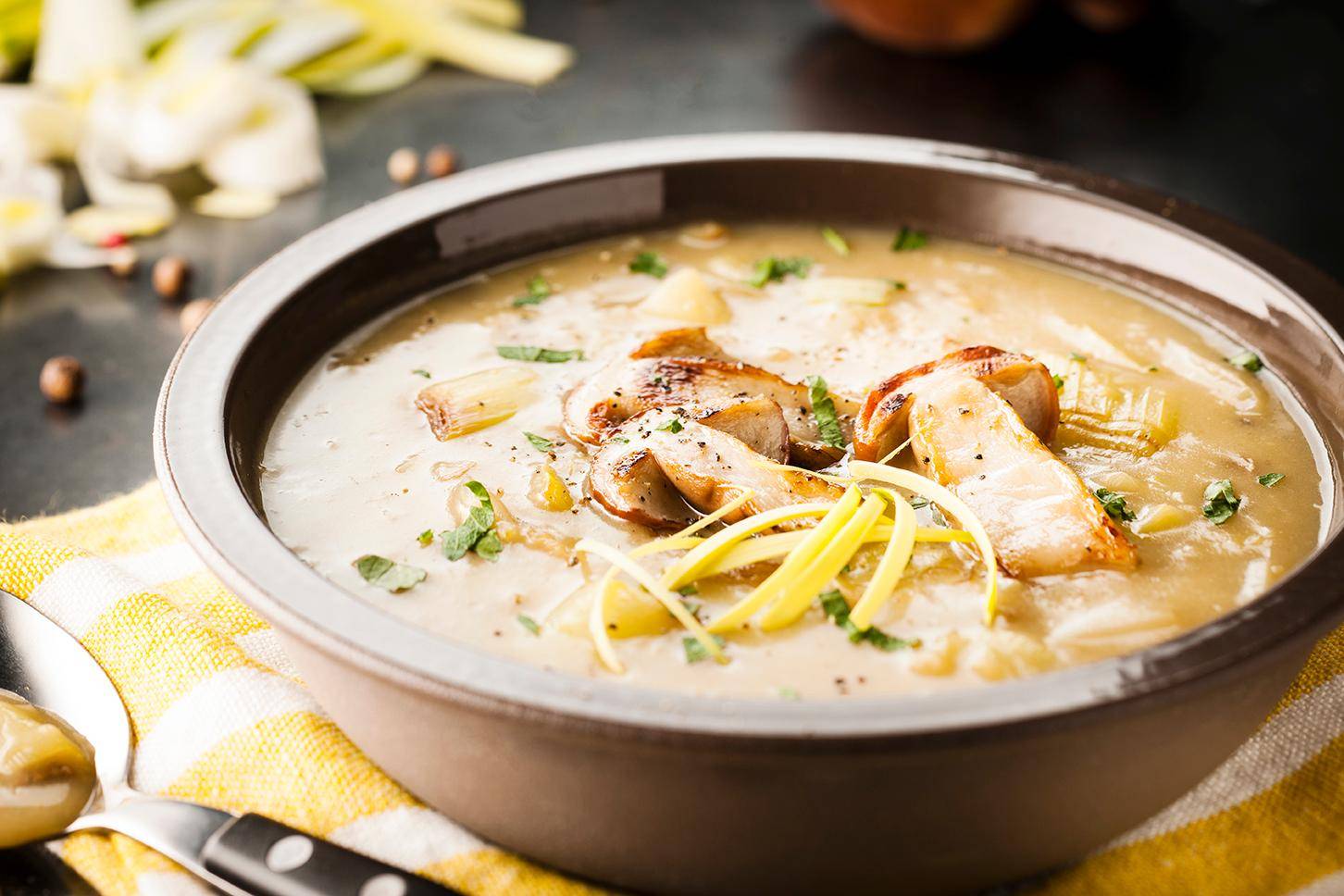 Crema de puerro con boletus - Receta Cookeo | Moulinex