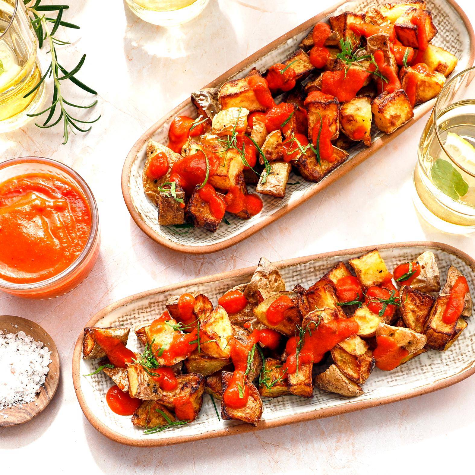 Patatas picantes españolas "Bravas" - Receta EASY FRY & GRILL 2 in 1 MECHANICAL | Moulinex