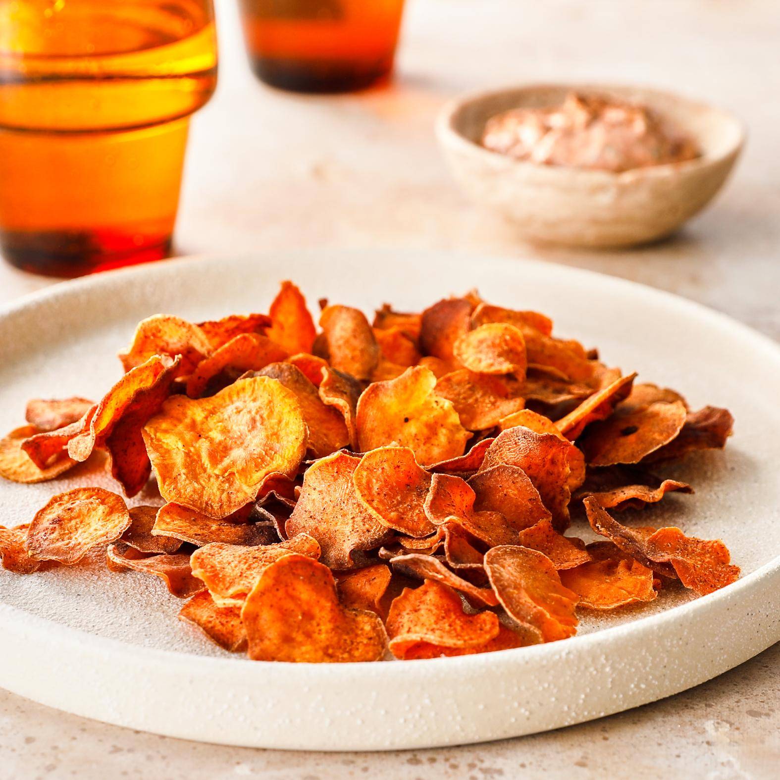 Chips de boniato especiadas - Receta Easy Fry Mega | Moulinex