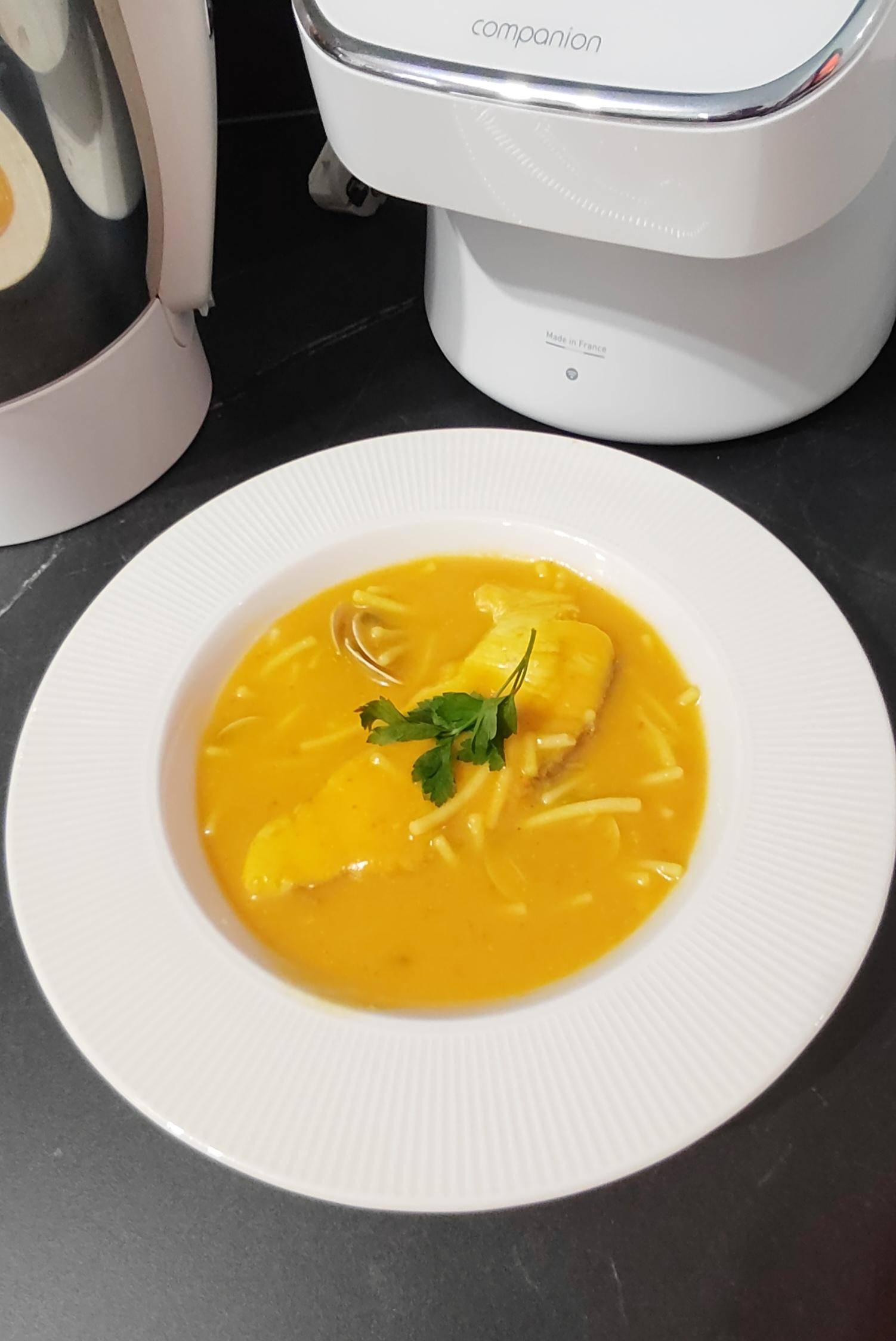 La mejor Sopa de cazón con almejas y fideos para entrar en 🔥 - Receta Companion Connect XL | Moulinex