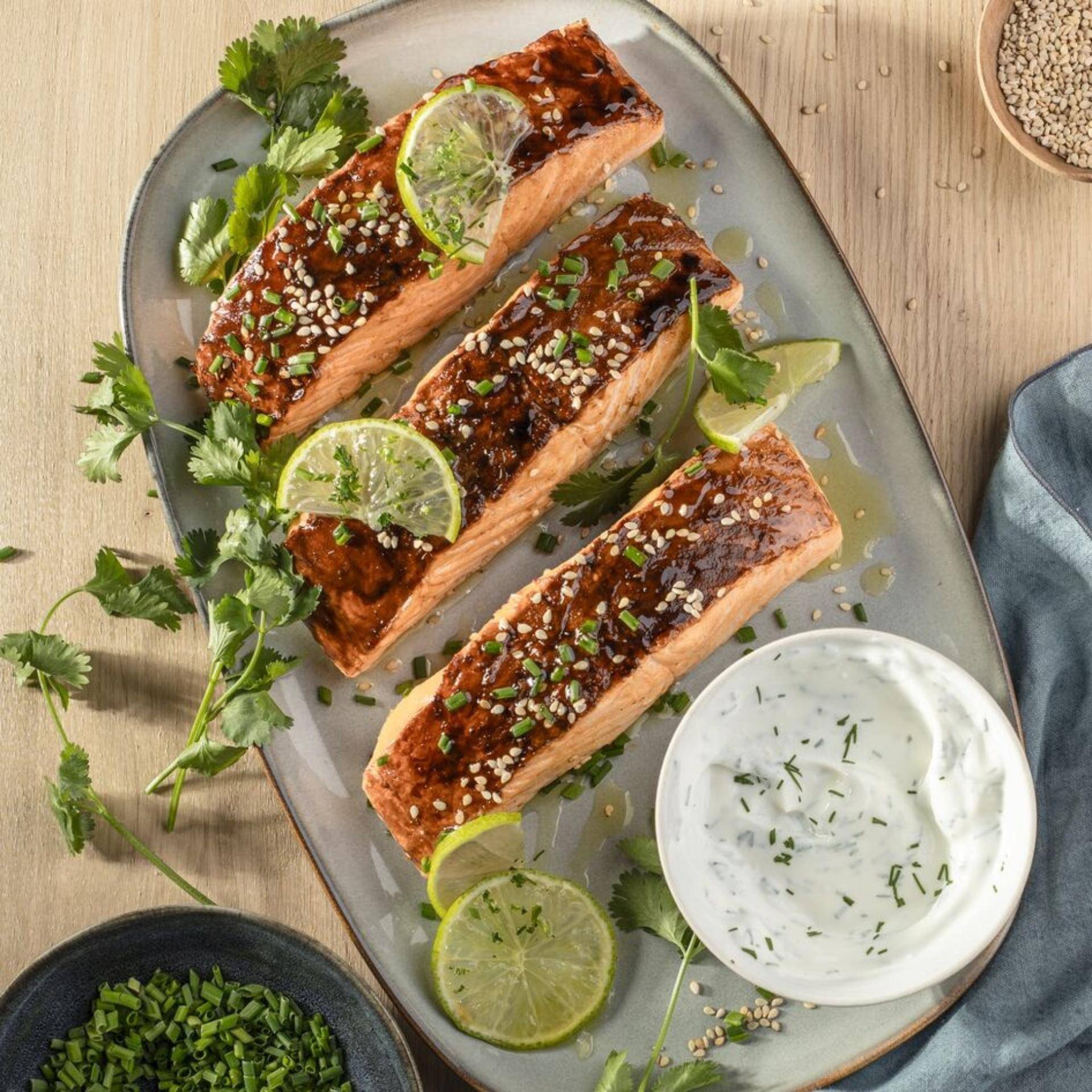 Salmón Glaseado con Teriyaki - Receta Companion Connect | Moulinex