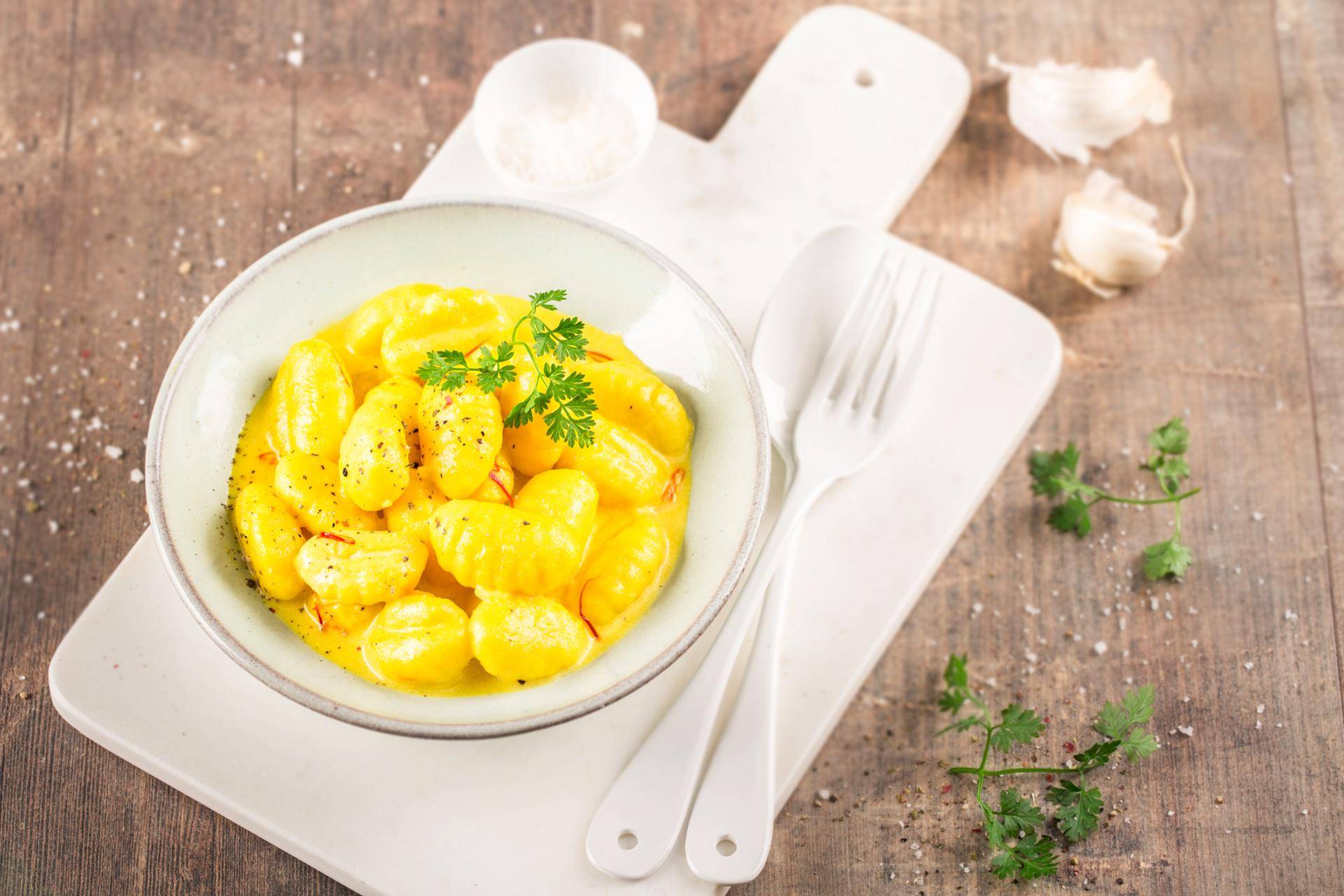 Ñoquis al azafrán - Receta Cookeo | Moulinex
