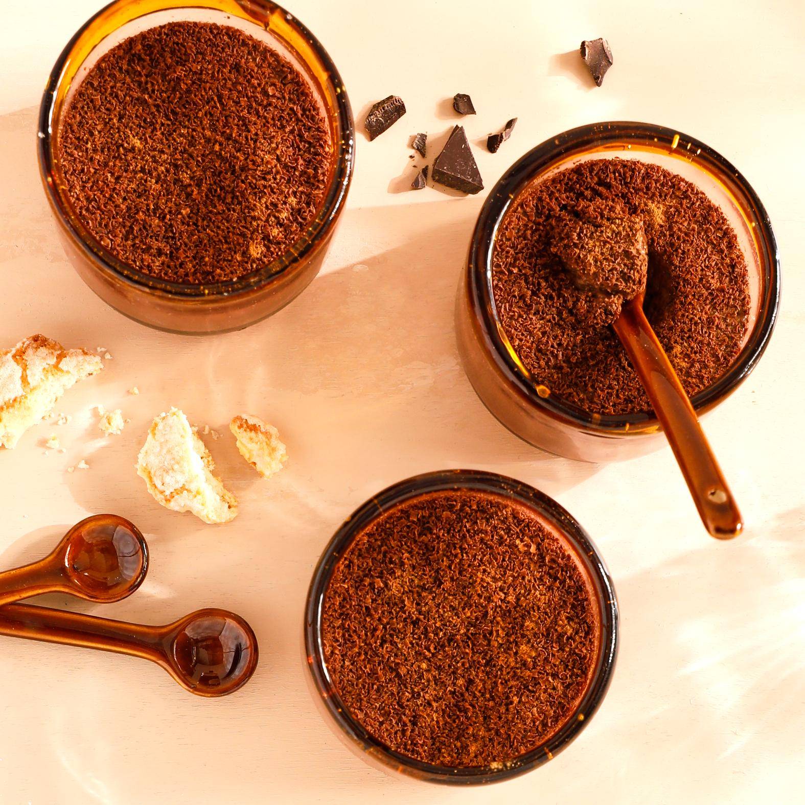 Postres de crema de chocolate con canela - Receta Perfectmix Cook | Moulinex