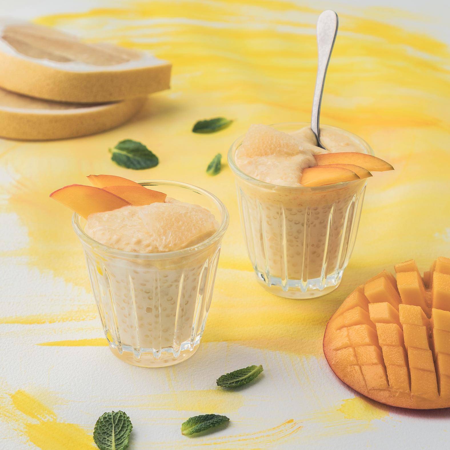 Tapioca con mango y pomelo - Receta undefined | Moulinex