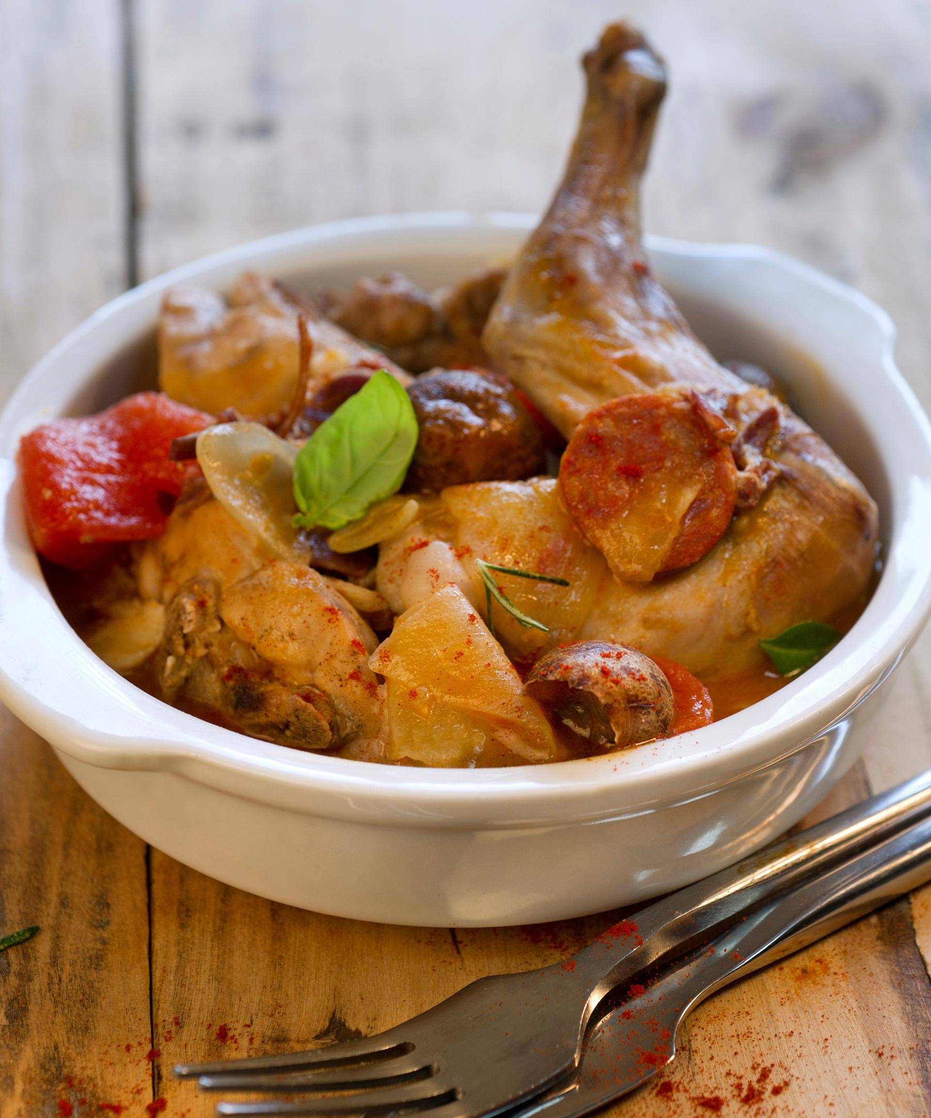 Conejo guisado con caracoles - Receta Companion | Moulinex