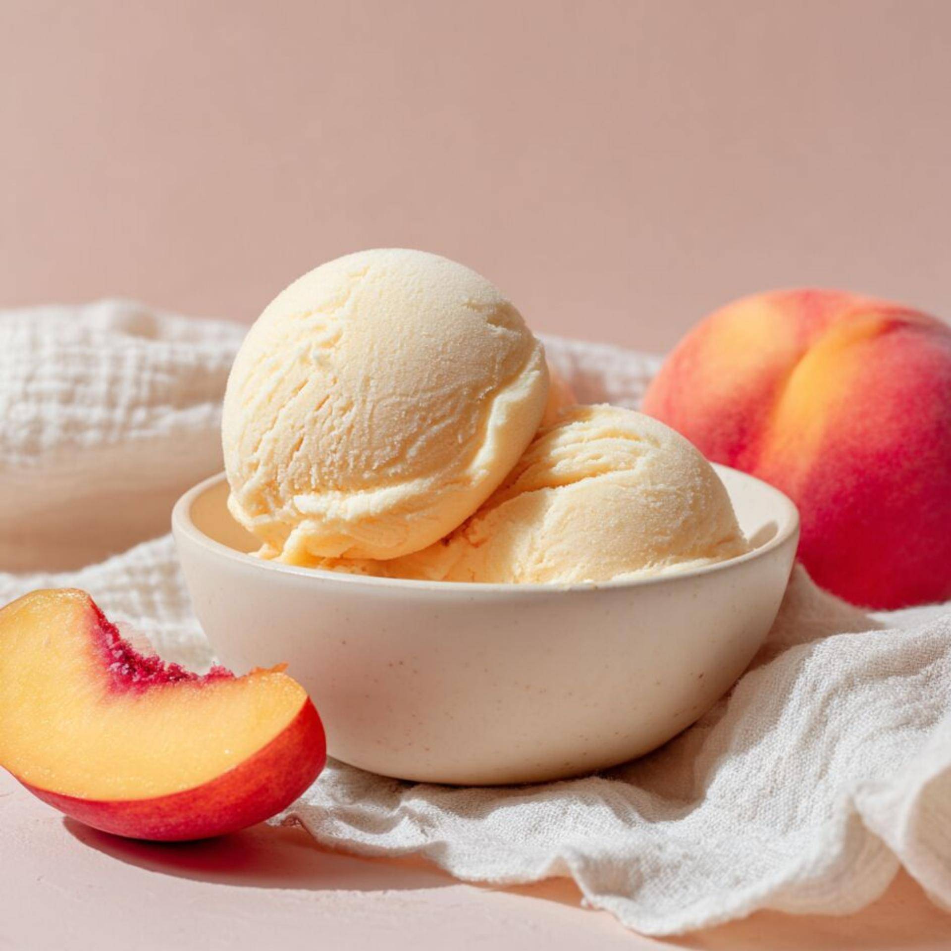 Sorbete de melocotón - Receta Dolci | Moulinex