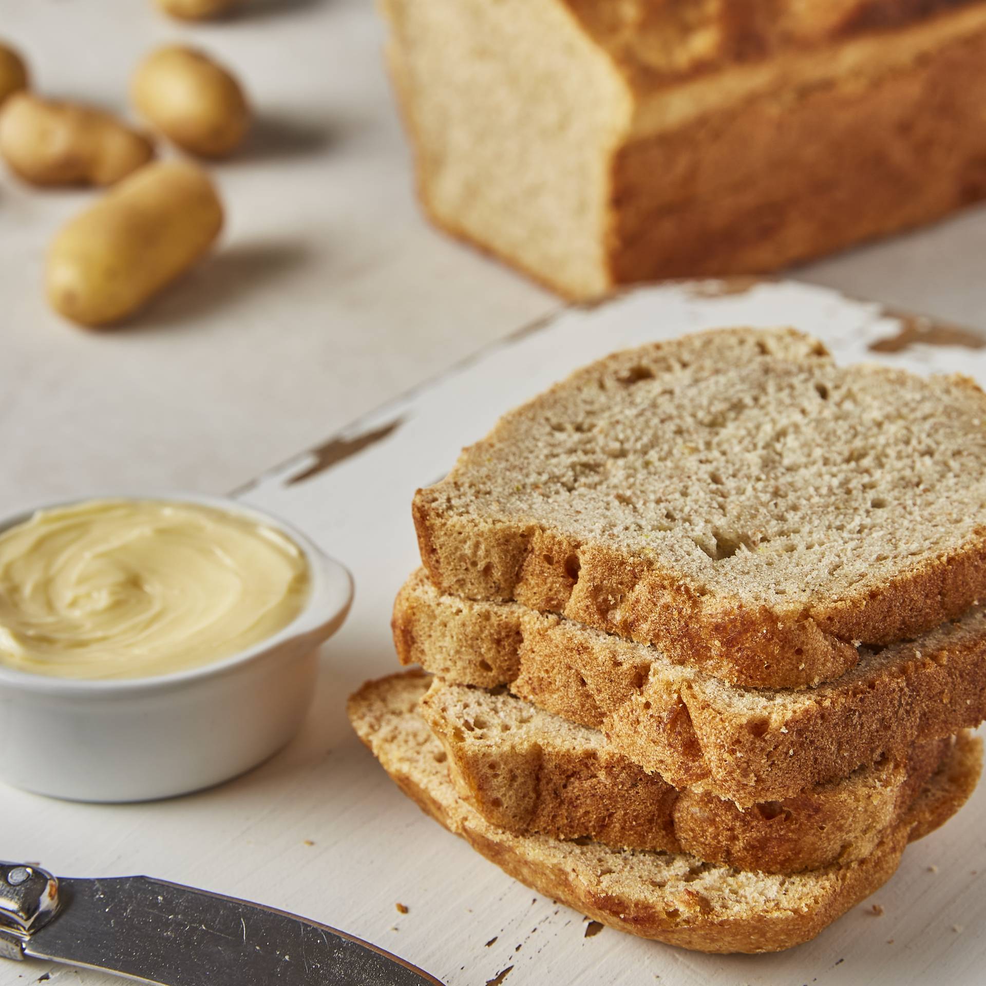 Pan de patata con harina de espelta - Receta Companion Connect XL | Moulinex