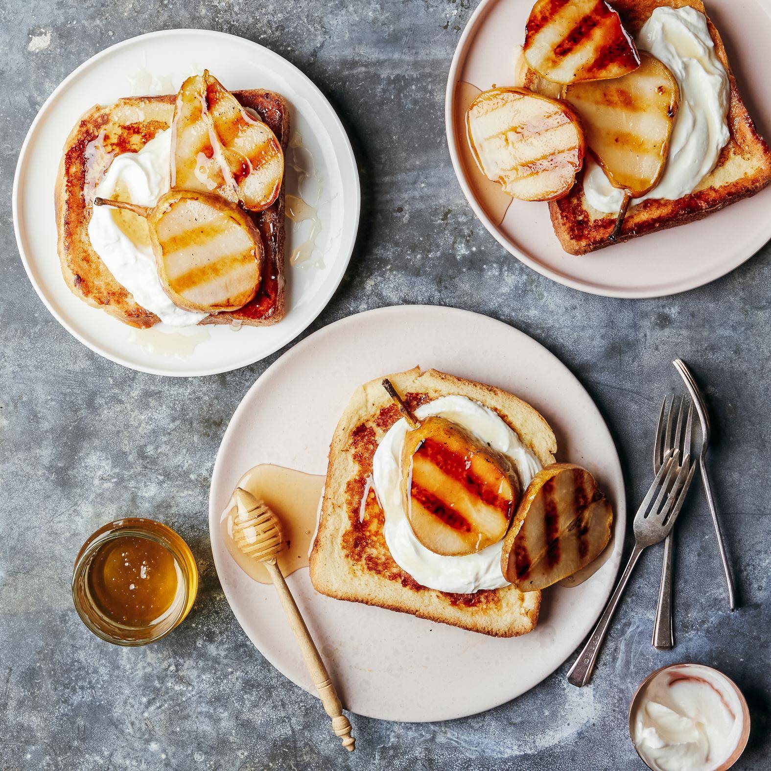 Tostadas francesas y peras caramelizadas - Receta OptiGrill 4in1 | Moulinex