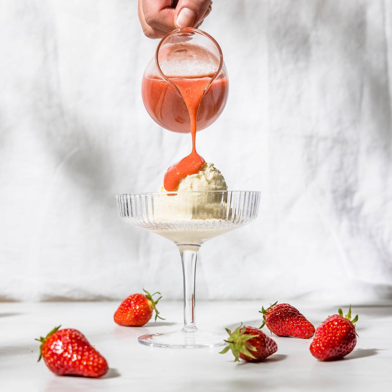 Coulis de fresa (cobertura de helado) - Receta Easy Fry Max | Moulinex