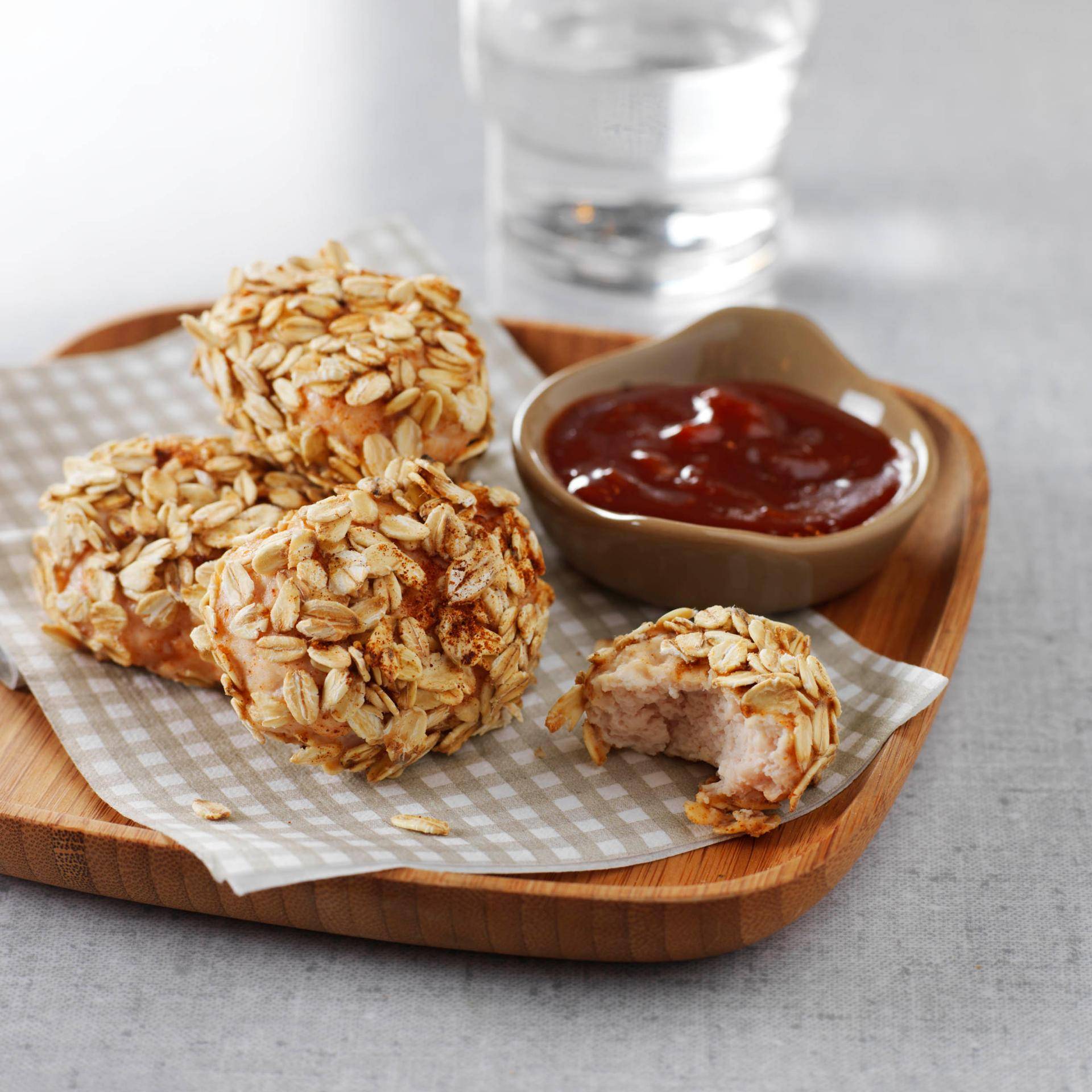 Nuggets de pollo con copos cereales - Receta Companion | Moulinex