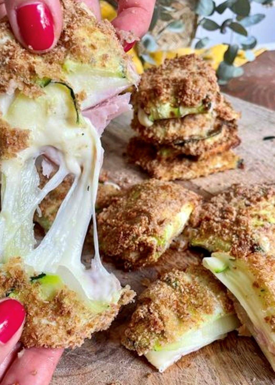 San Jacobo de calabacín - Receta EASY FRY & GRILL 2 in 1 DIGITAL | Moulinex