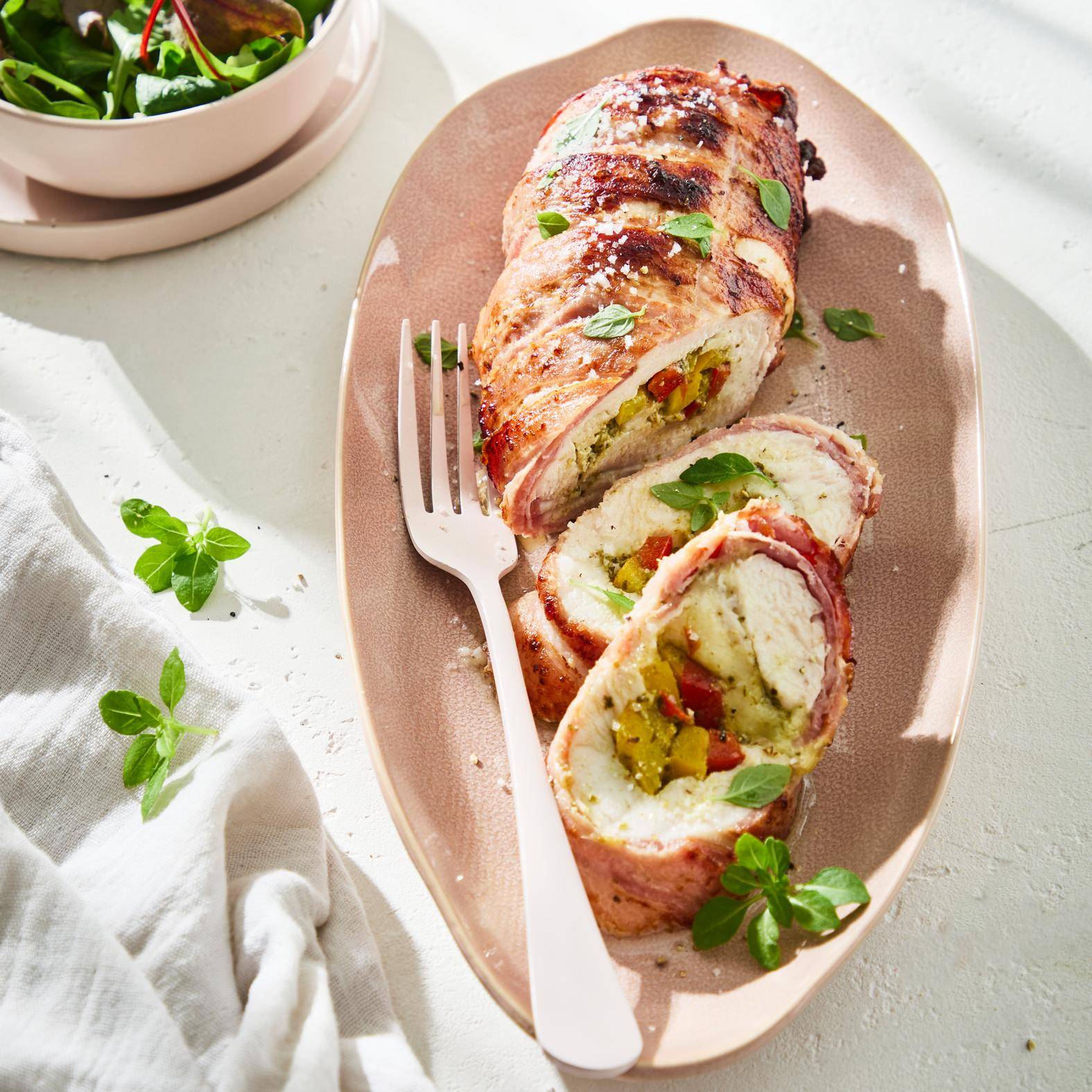 Rollitos de pollo rellenos - Receta Easy Fry Max | Moulinex