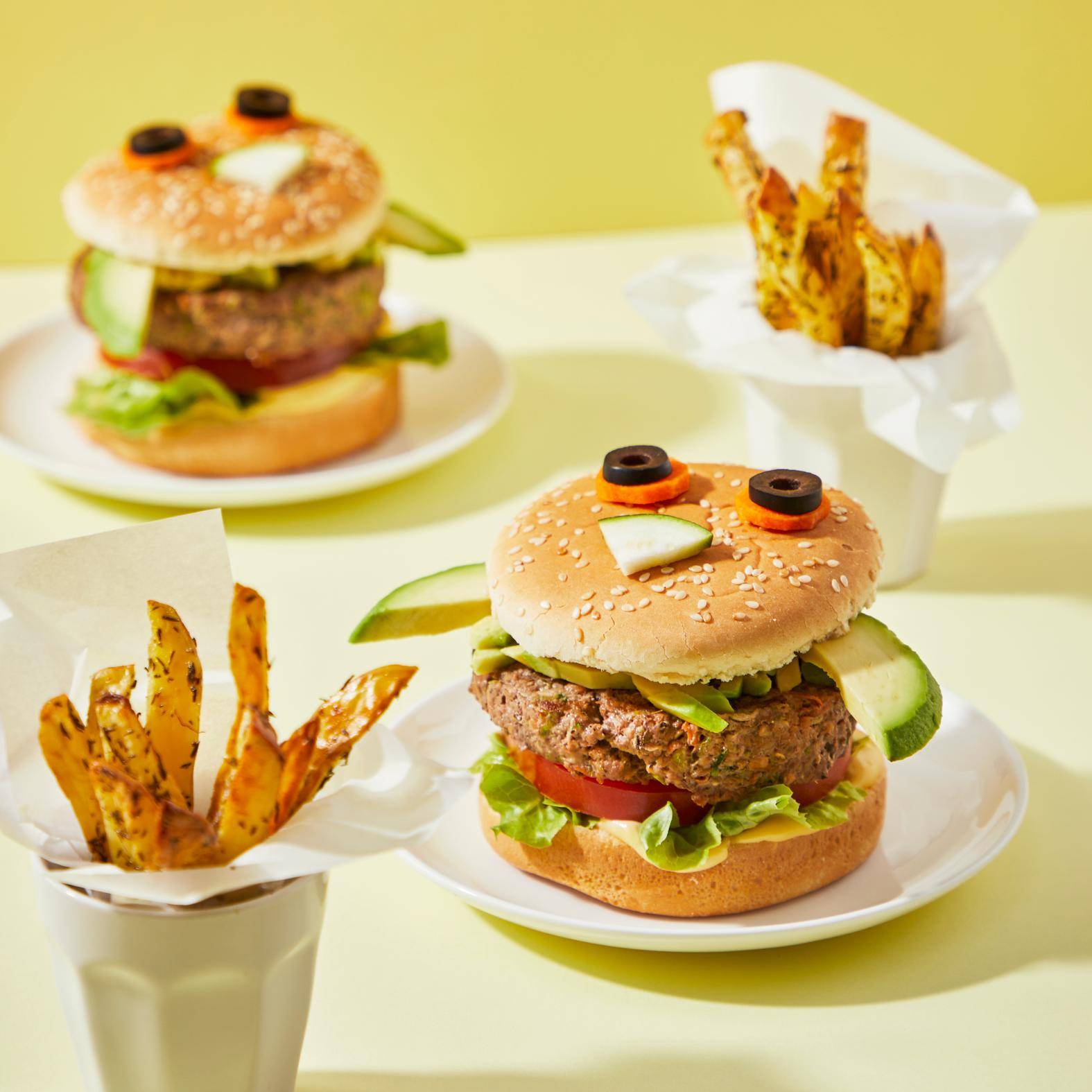 Hamburguesa vegetariana para niños - Receta Easy Fry Max | Moulinex