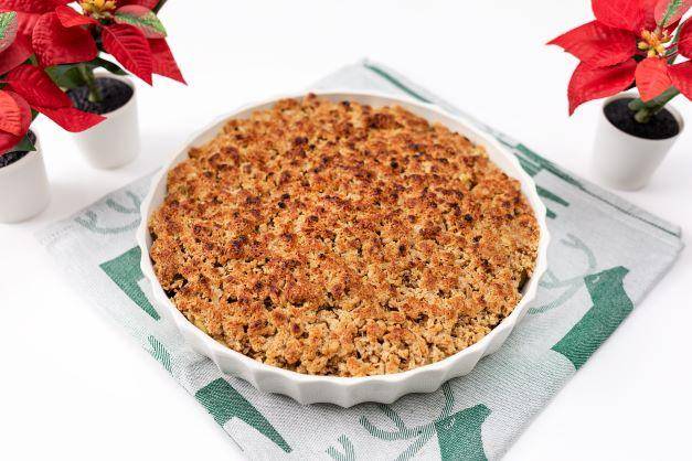 Crumble especiado de manzanas y arándanos - Receta Companion | Moulinex