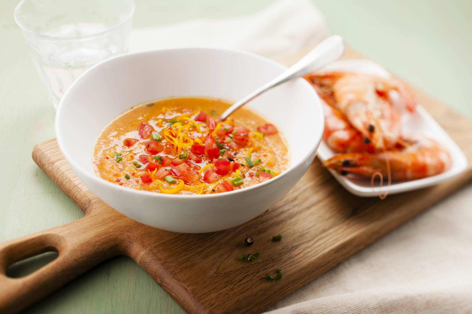 Gazpacho gambas hinojo - Receta Cookeo | Moulinex
