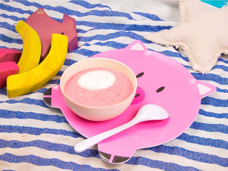 Crema de yogur griego con fresas y piña para bebé - Receta Companion | Moulinex