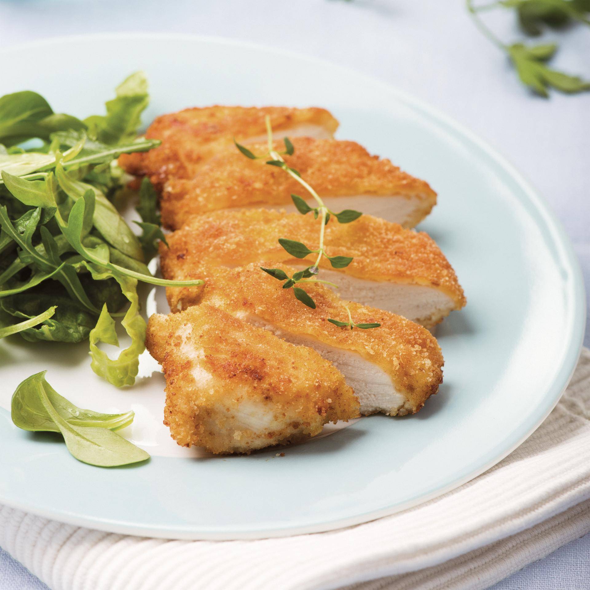 Chuletas de pollo empanadas - Receta Easy Fry XL Surface | Moulinex