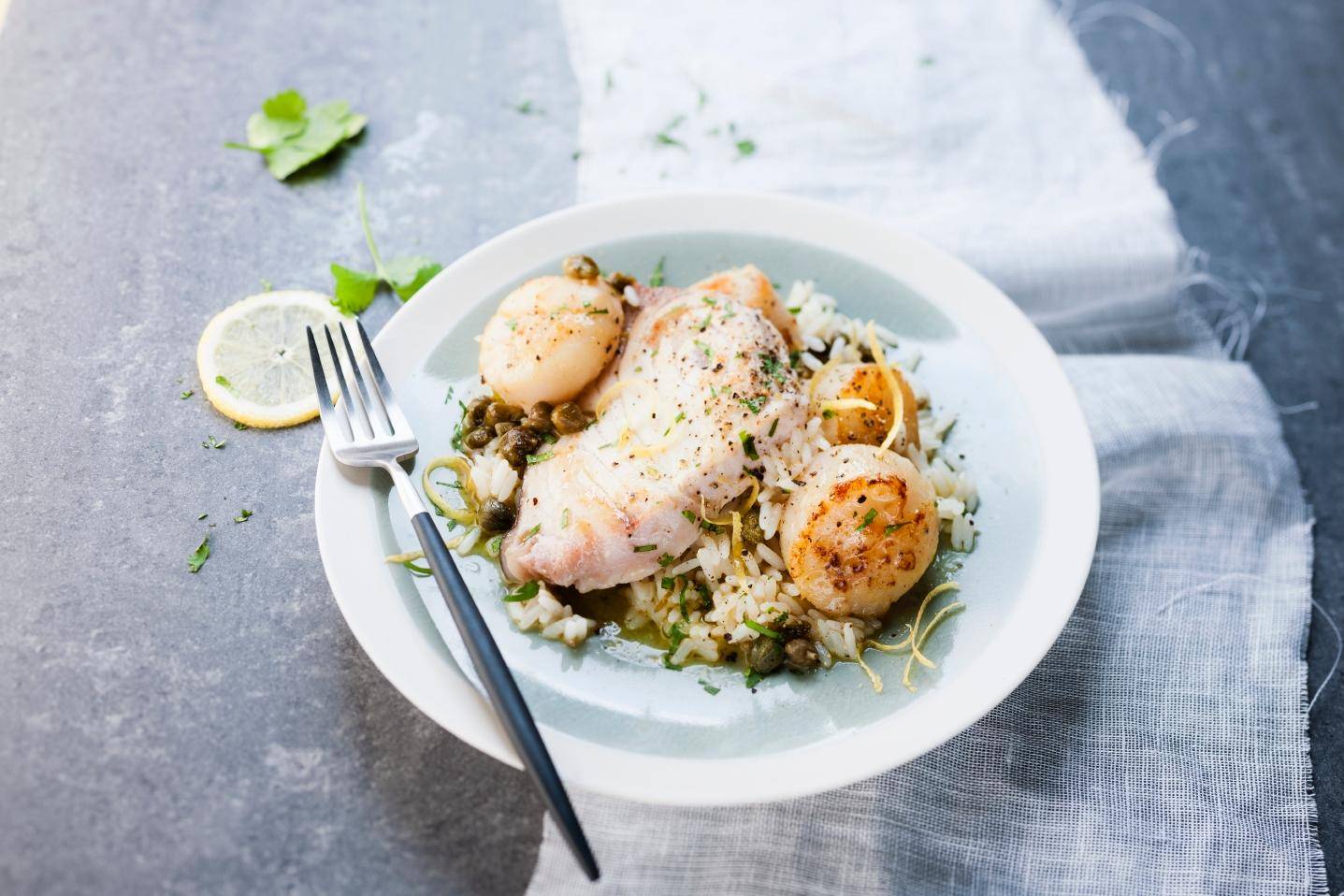 Pez espada con vieiras - Receta Cookeo | Moulinex