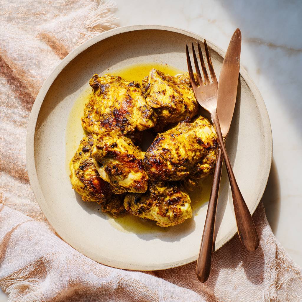 Marinada de yogur, curry y miel para pollo - Receta Easy Fry Max | Moulinex