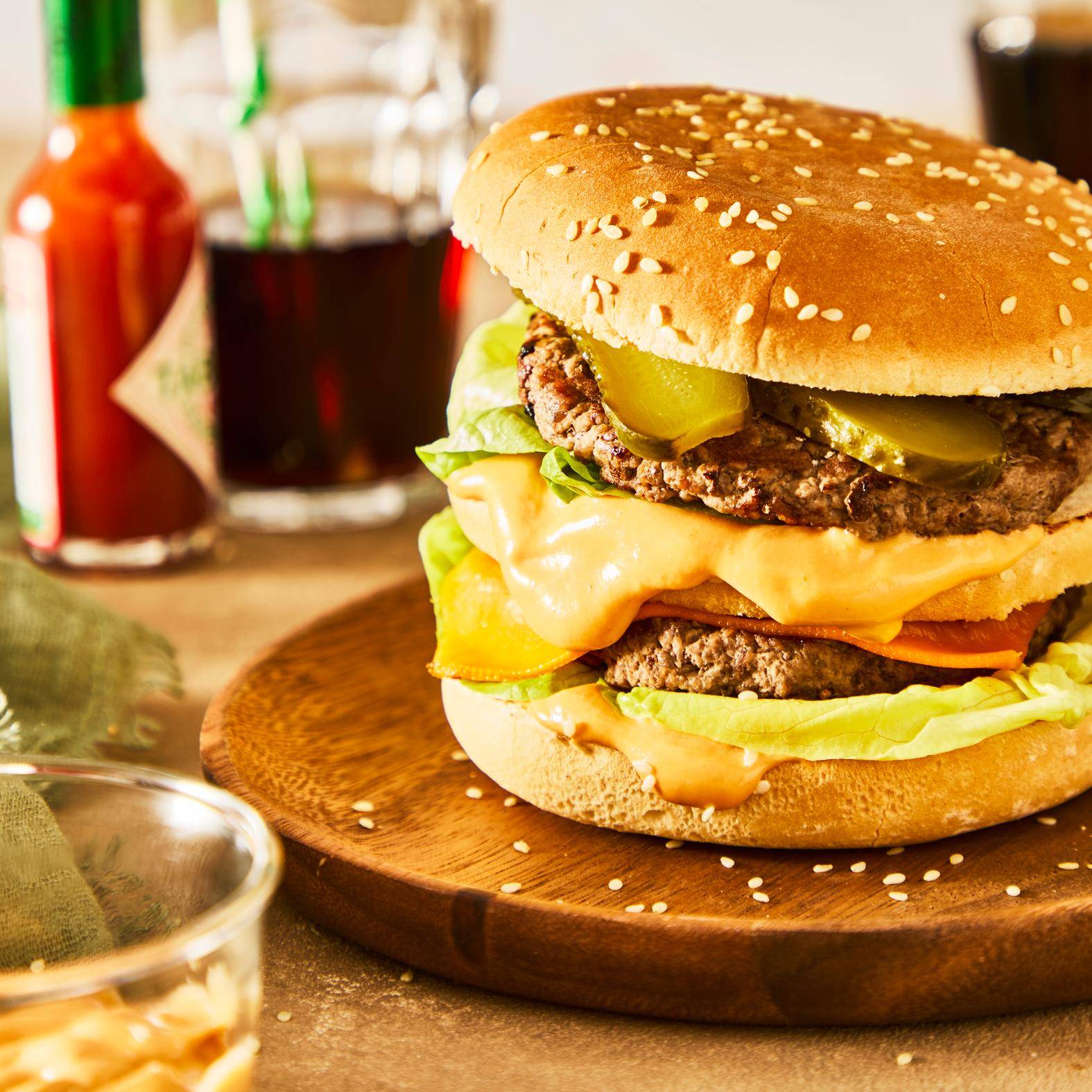 Hamburguesa al estilo Big Mac - Receta OptiGrill 2in1 | Moulinex
