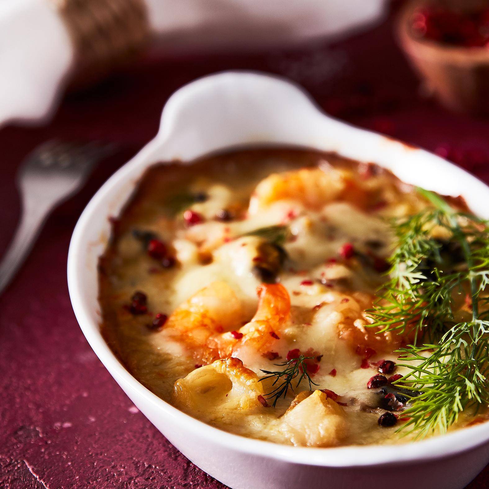 Gratinado de marisco - Receta Click&Cook | Moulinex