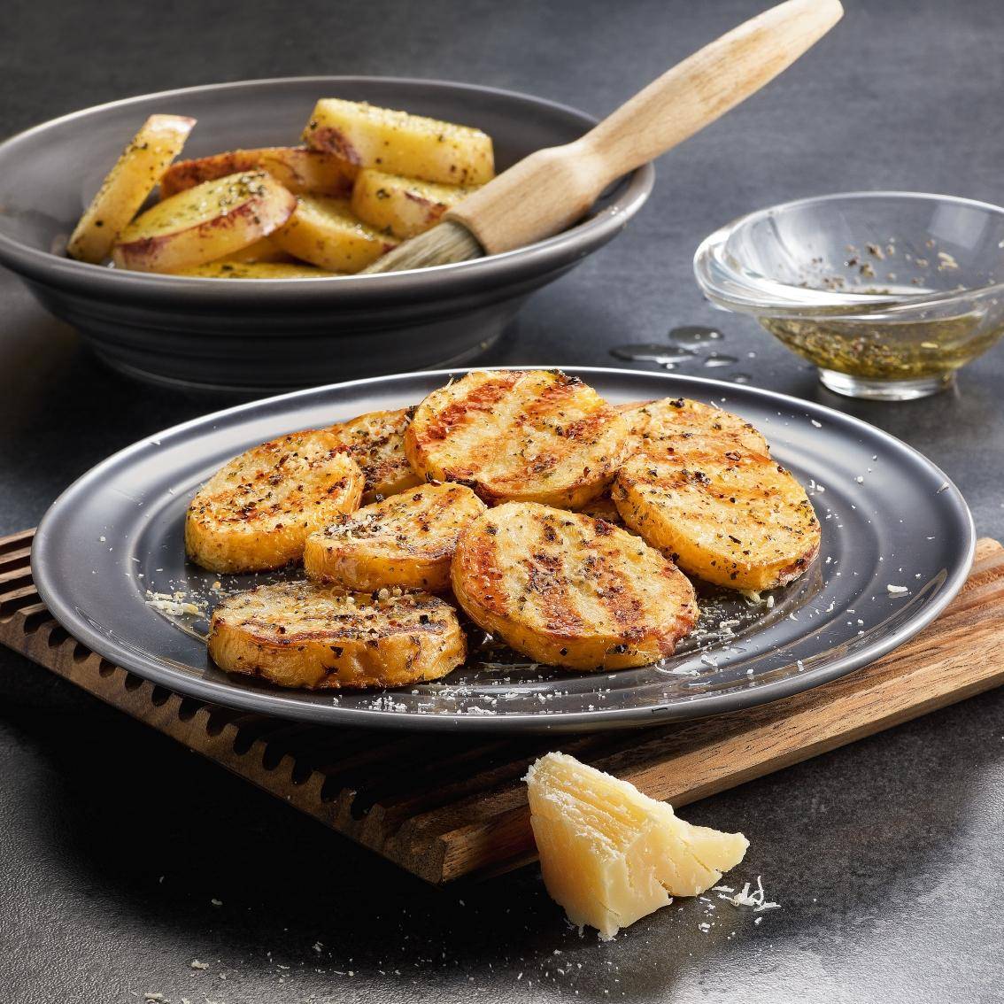 Patatas a la parmesana con hierbas - Receta OptiGrill + | Moulinex