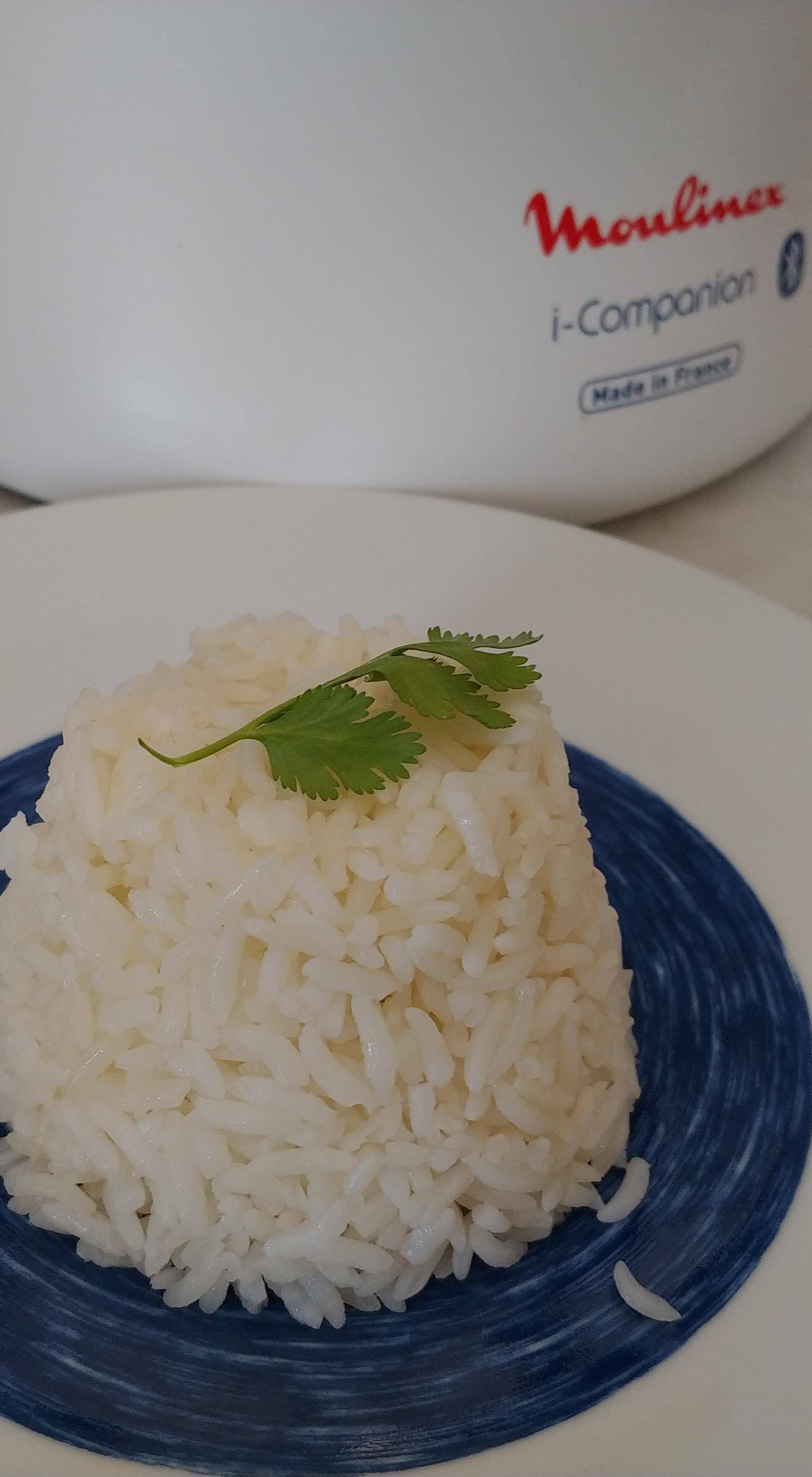 Arroz blanco al vapor - Receta Companion Connect XL | Moulinex