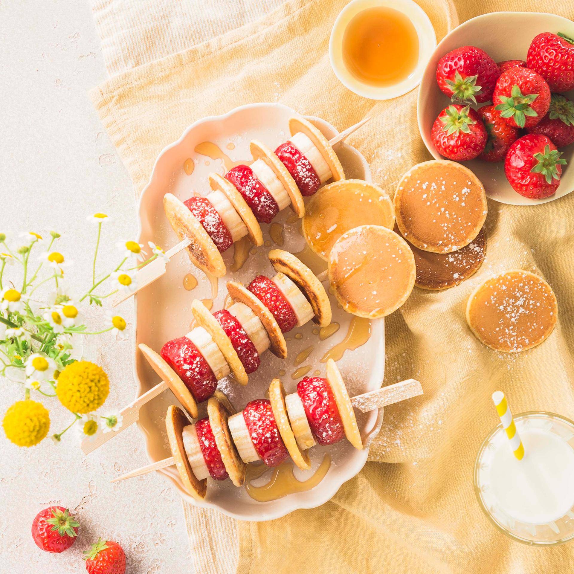 Pinchos de tortitas - Receta Companion | Moulinex