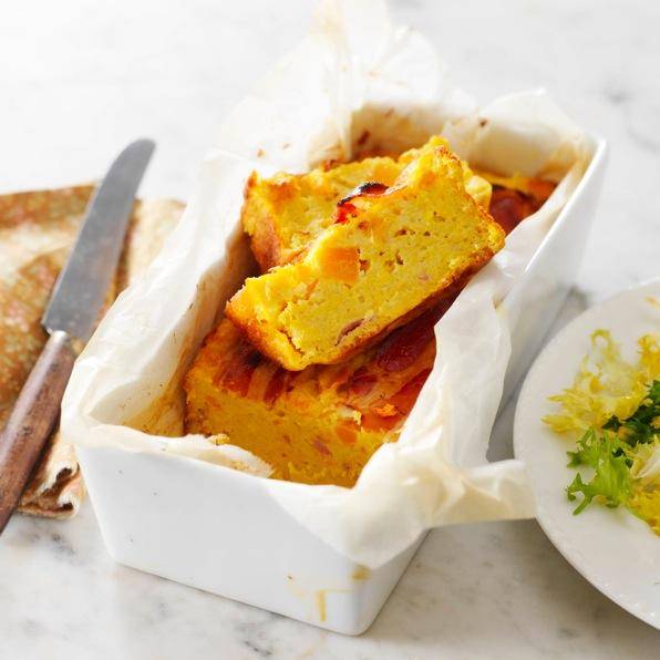 Pastel de calabaza, queso comté y bacon - Receta Companion | Moulinex