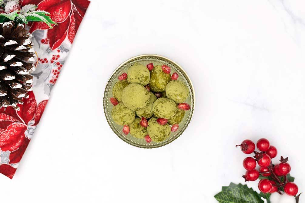 Bombones de té matcha y chocolate blanco - Receta Companion | Moulinex