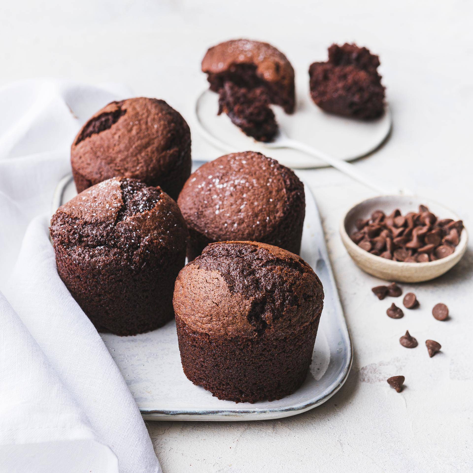 Magdalenas con chips de chocolate - Receta Multifunction Airfryer Oven Digital | Moulinex