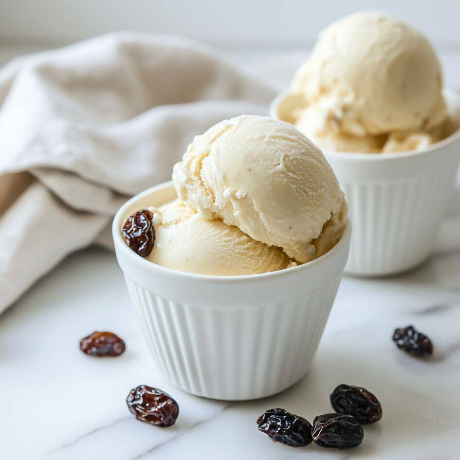Helado de ron con pasas - Receta Companion Connect XL | Moulinex