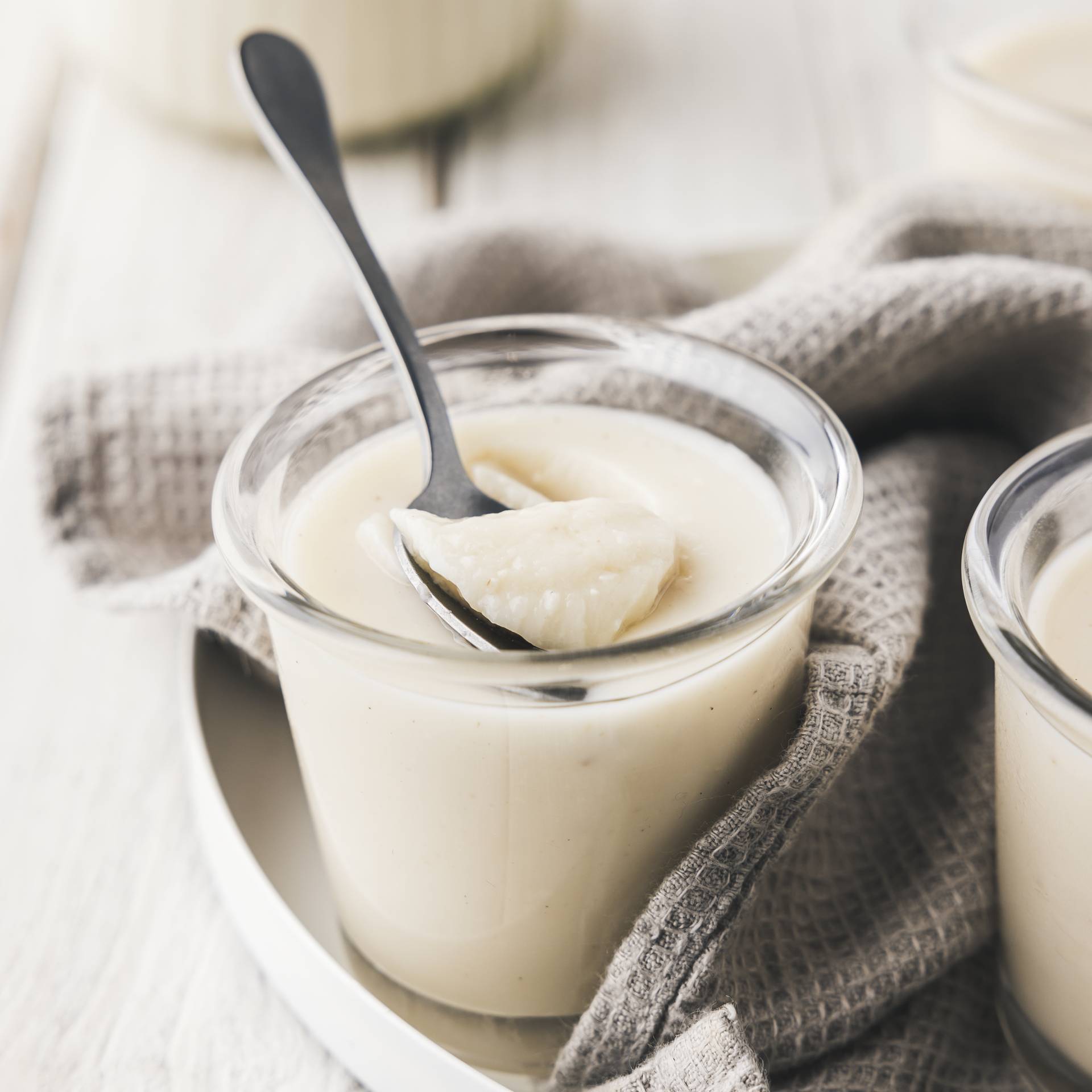 Yogur de copos de avena - Receta Easy fry Silence XL / Essential XL | Moulinex