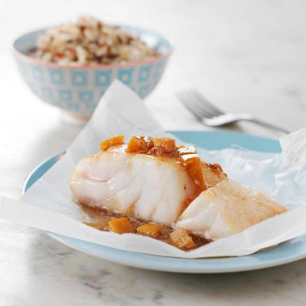 Bacalao en papillote con miel y limones - Receta Companion | Moulinex