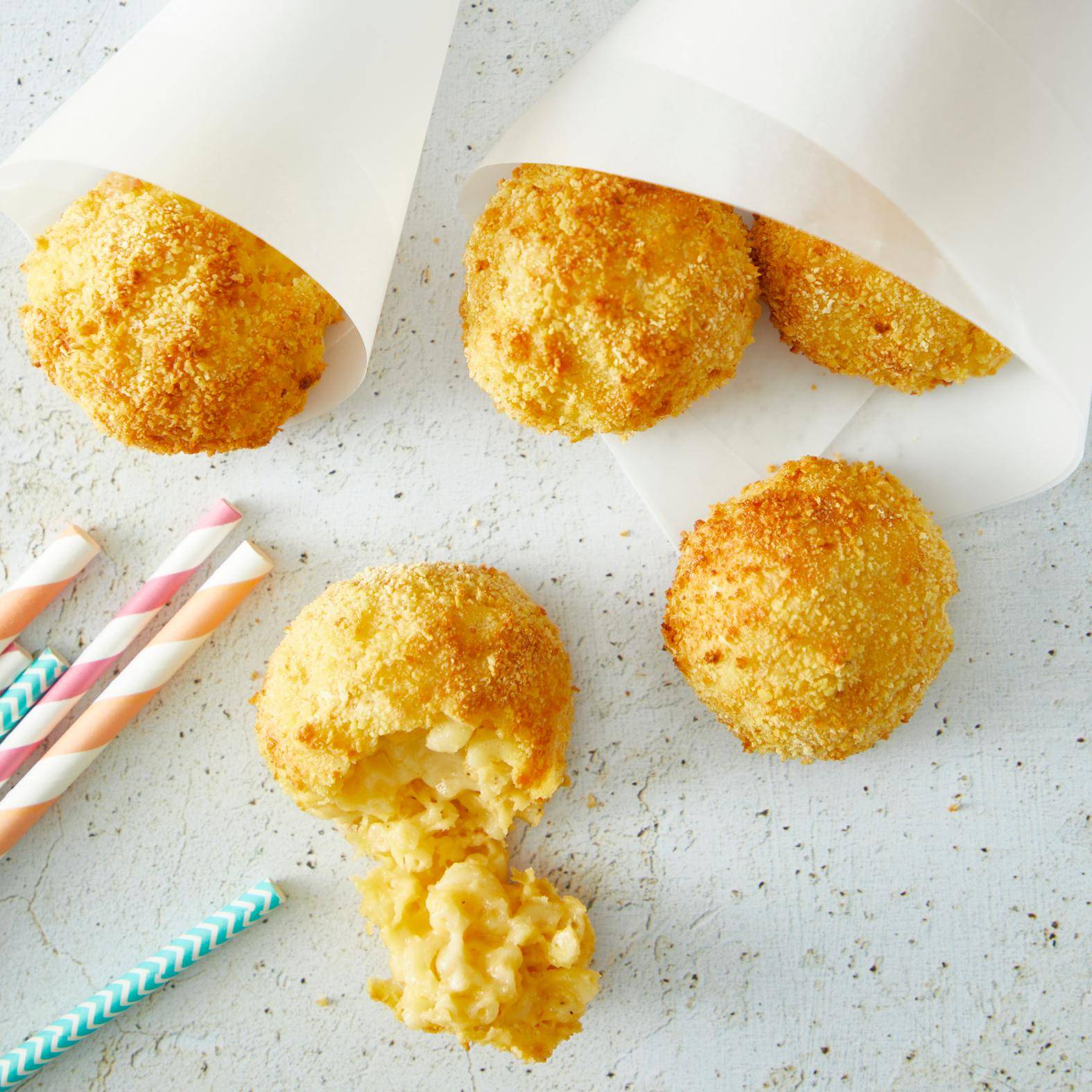 Bolas de macarrones con queso cheddar - Receta EASY FRY & GRILL 2 in 1 MECHANICAL | Moulinex
