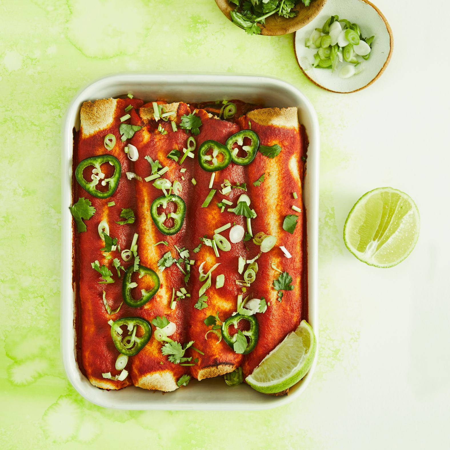 Enchiladas veganas de boniato - Receta Click&Cook | Moulinex