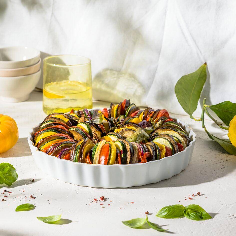 Tian de verduras de verano - Receta Easy Fry Max | Moulinex