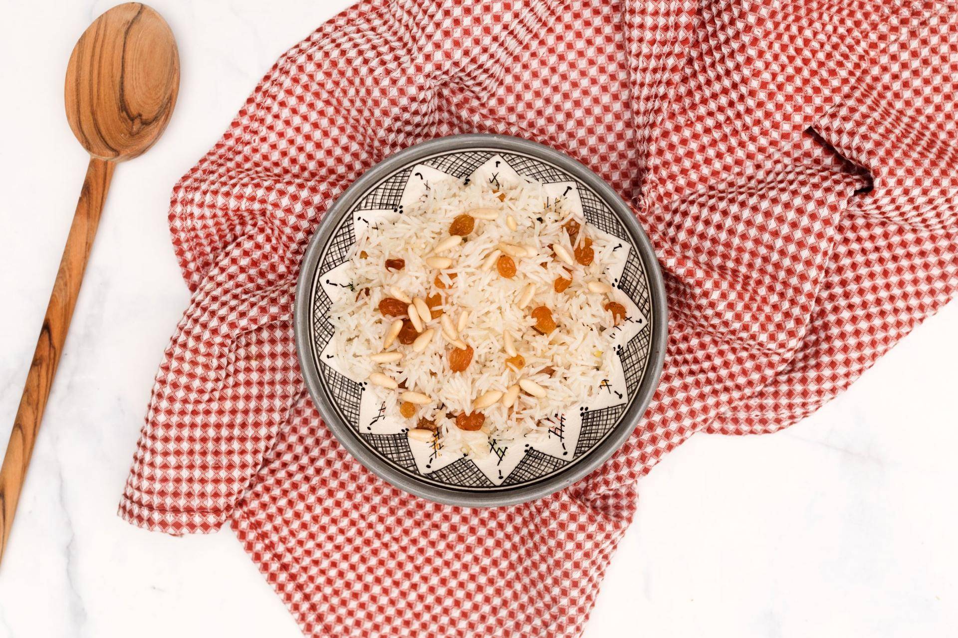 Arroz con pasas y piñones - Receta Companion | Moulinex