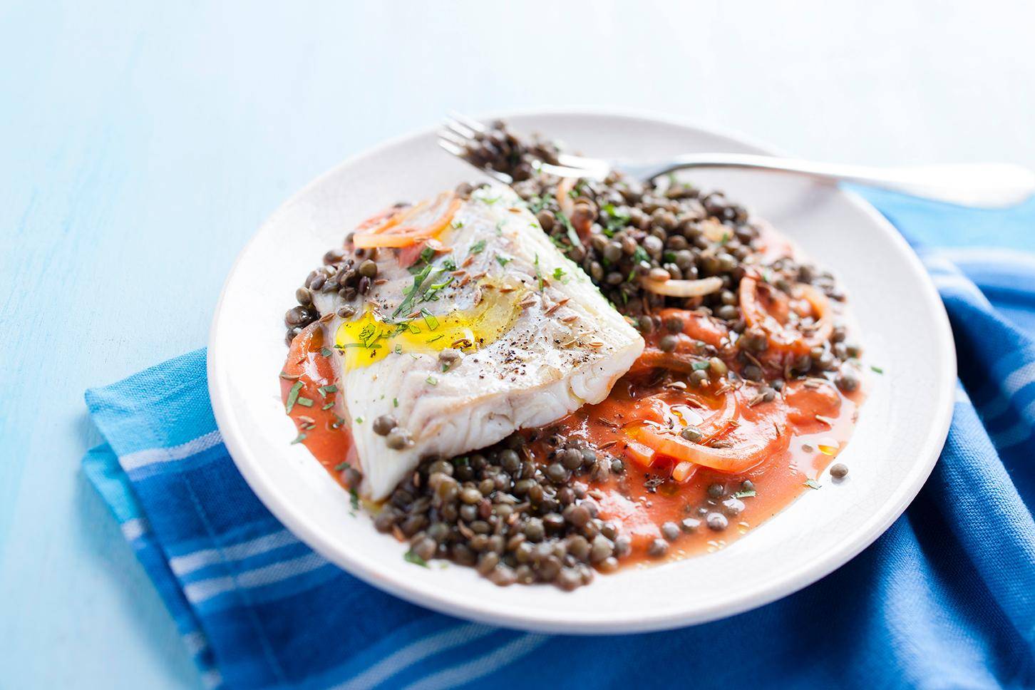 Bacalao con lentejas - Receta Cookeo | Moulinex