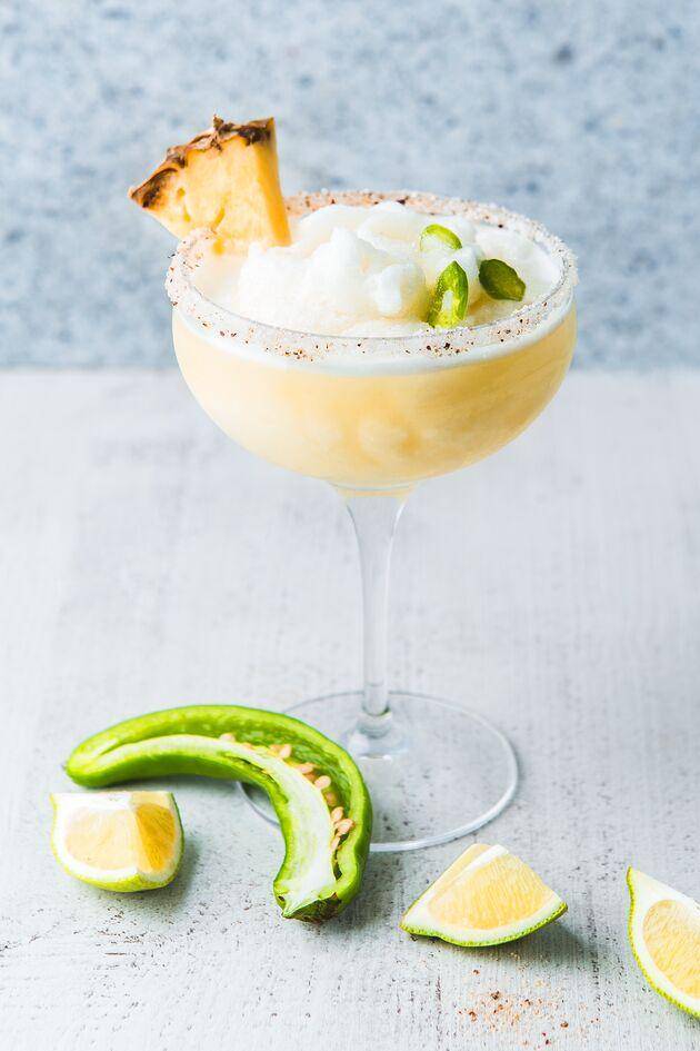 Margarita con piña y chile jalapeño - Receta Perfectmix + | Moulinex