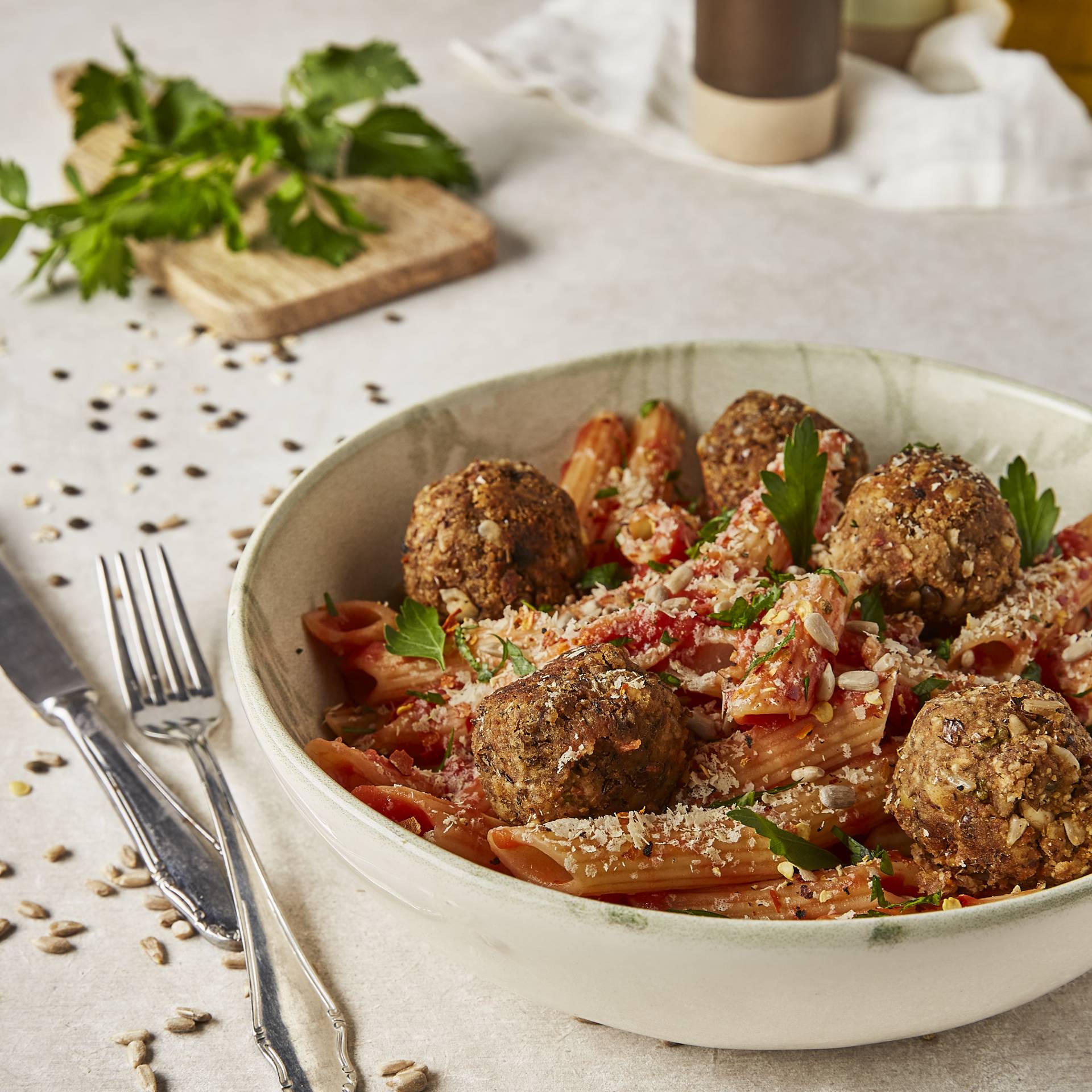 Polpette vegetarianas a la italiana - Receta Companion | Moulinex