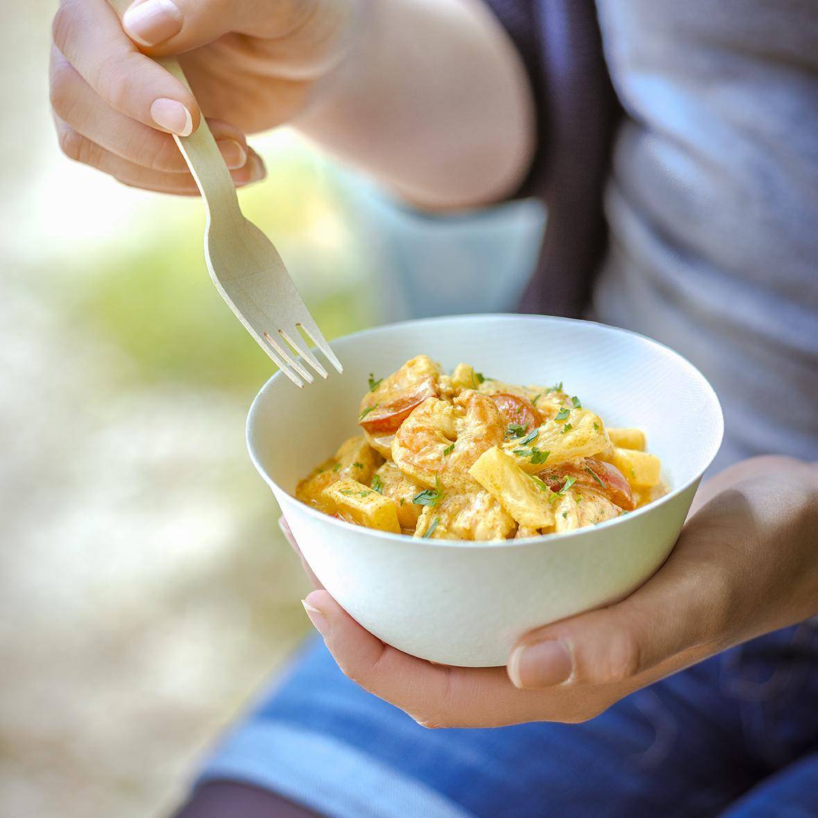 Curry de gambas y piña - Receta Companion Connect | Moulinex