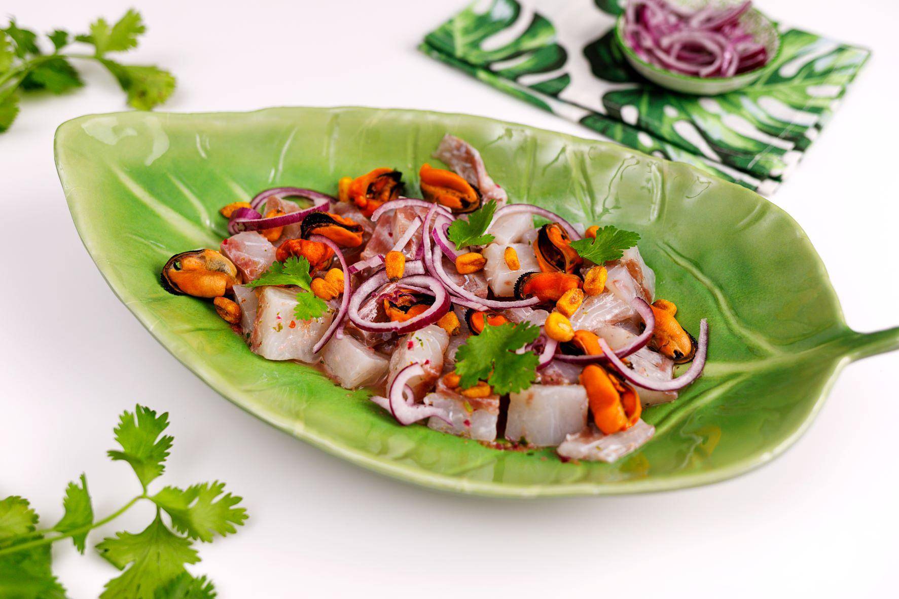Ceviche de corvina y mejillones - Receta Companion | Moulinex