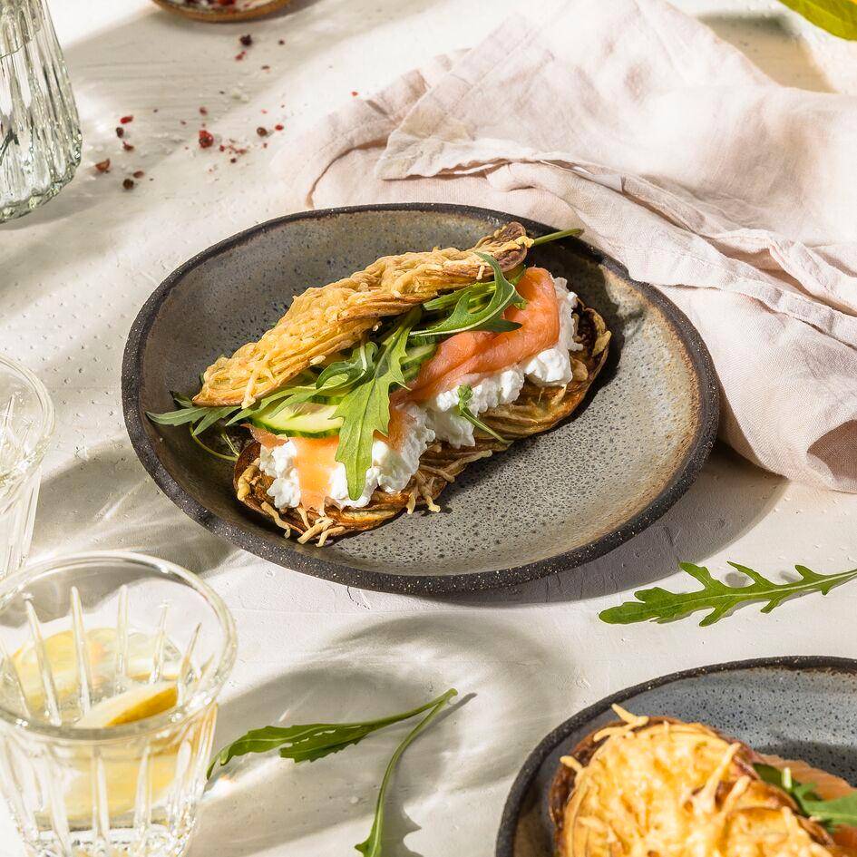 Bocadillos de patata sin pan - Receta Easy Fry Max | Moulinex