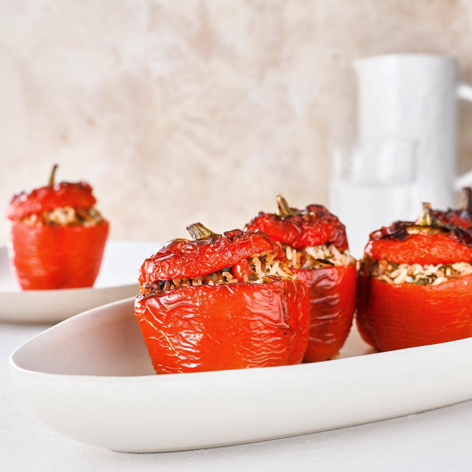 Pimientos rellenos - Receta Easy Fry Max | Moulinex